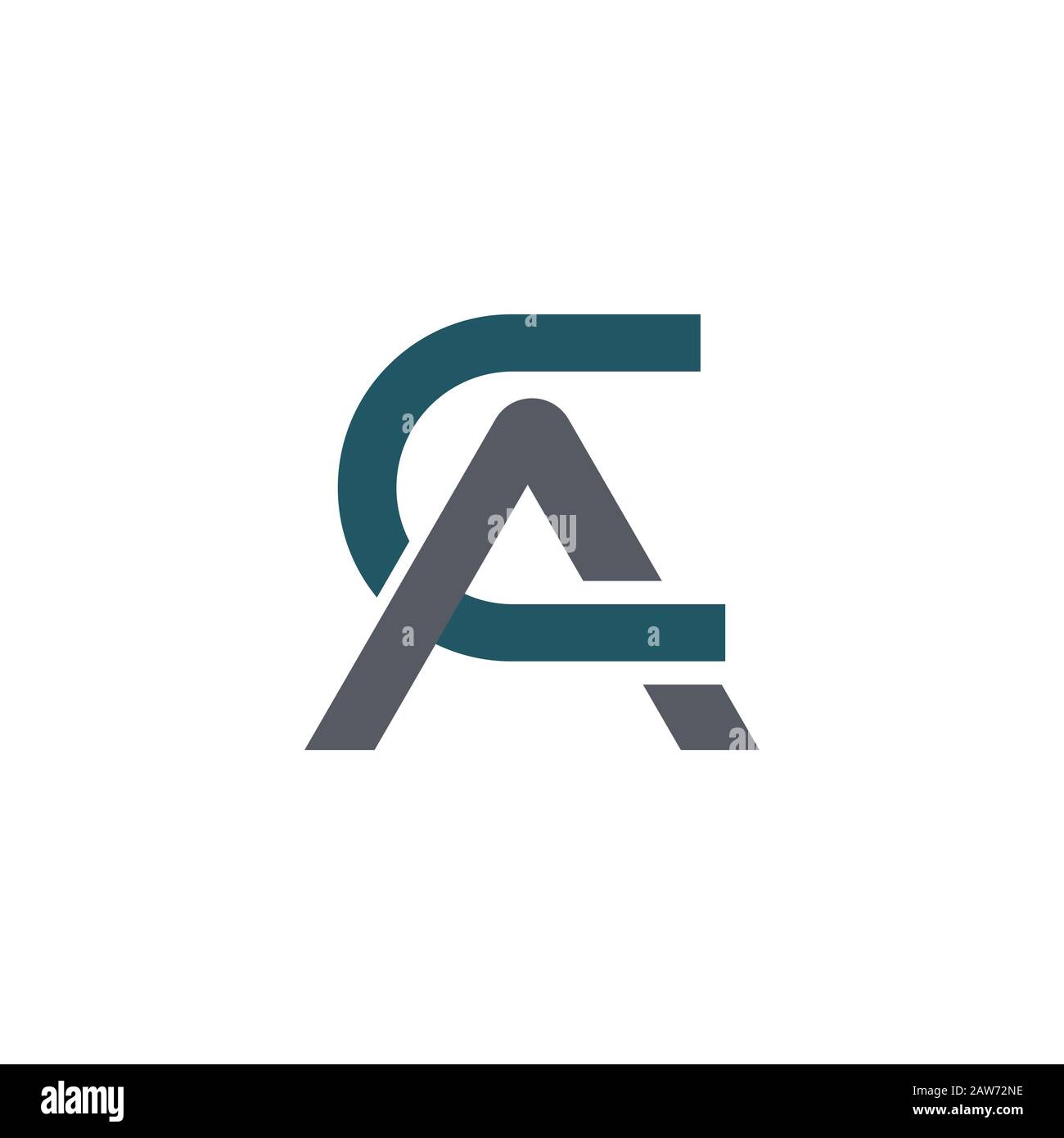 Initial letter ac or ca logo vector design template Stock Vector Image ...