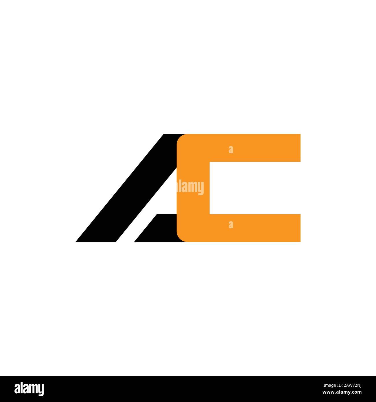 Initial letter ac or ca logo vector design template Stock Vector Image ...