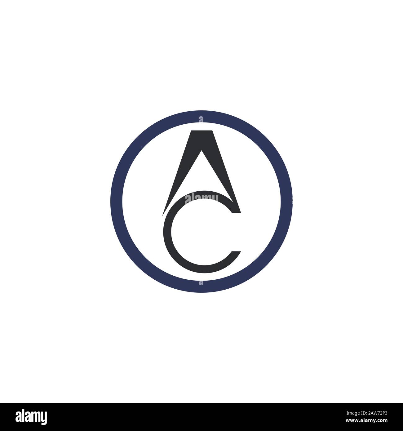 Initial letter ac or ca logo vector design template Stock Vector Image ...