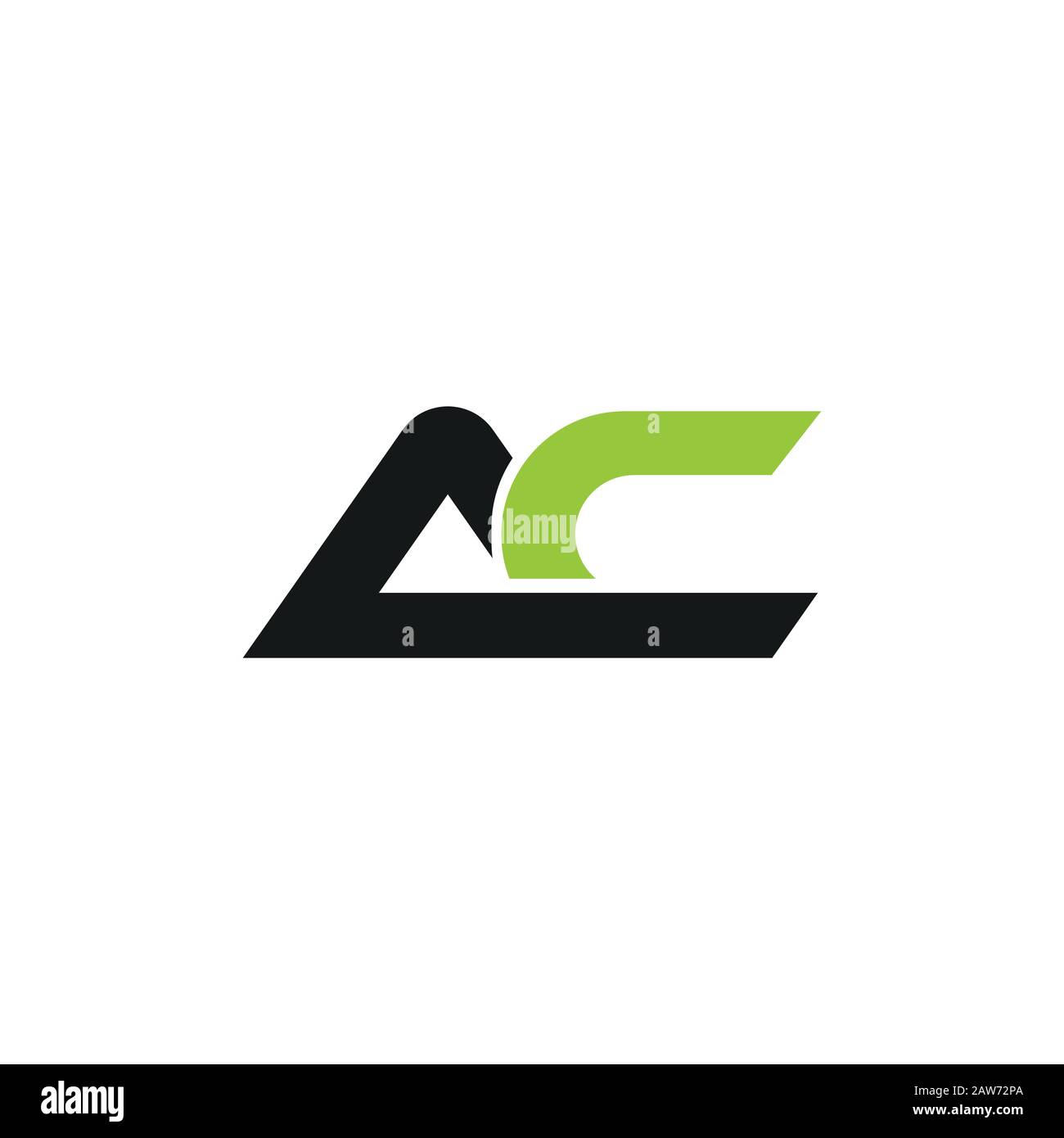 Initial letter ac or ca logo vector design template Stock Vector Image ...