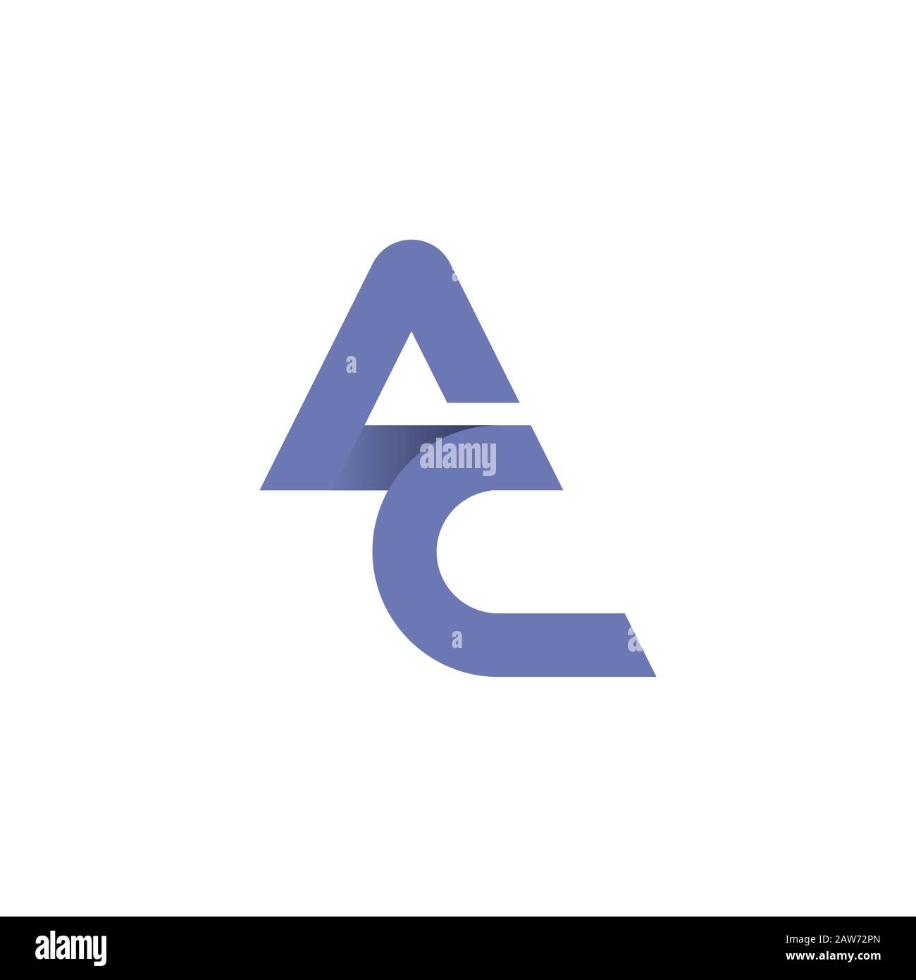 Initial letter ac or ca logo vector design template Stock Vector Image ...