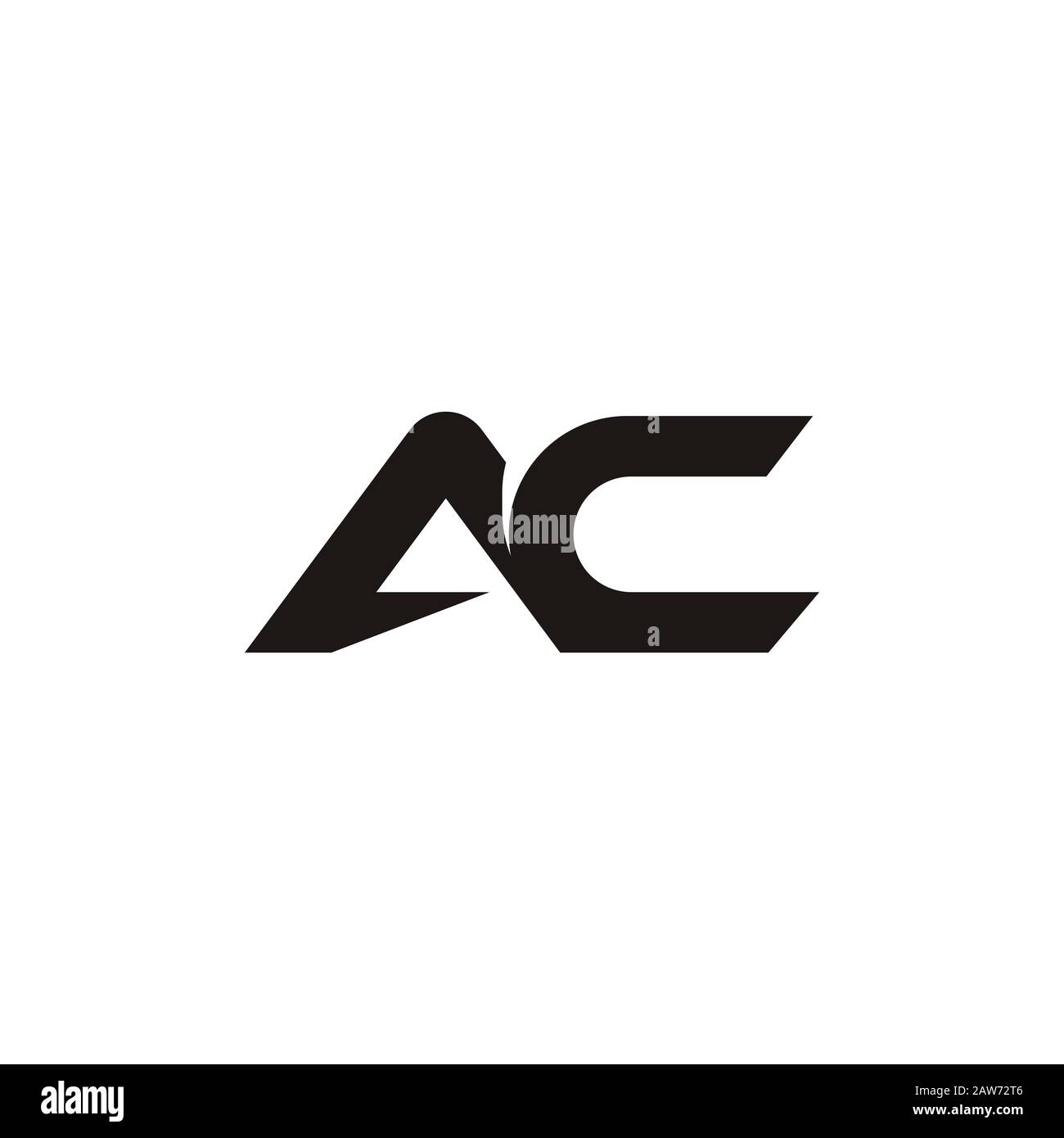 Initial letter ac or ca logo vector design template Stock Vector Image ...