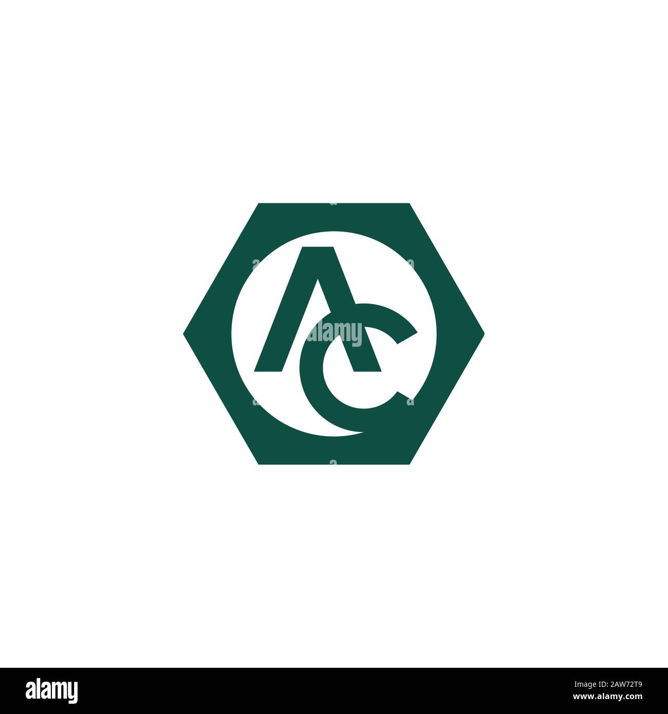 Initial letter ac or ca logo vector design template Stock Vector Image ...