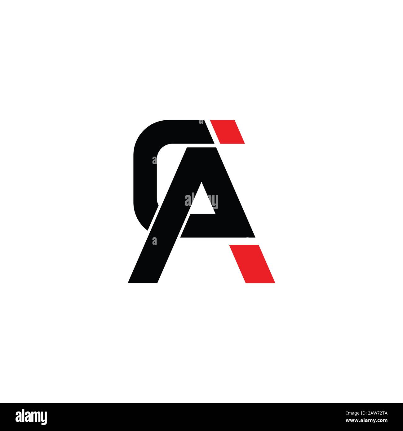 Initial letter ac or ca logo vector design template Stock Vector Image ...