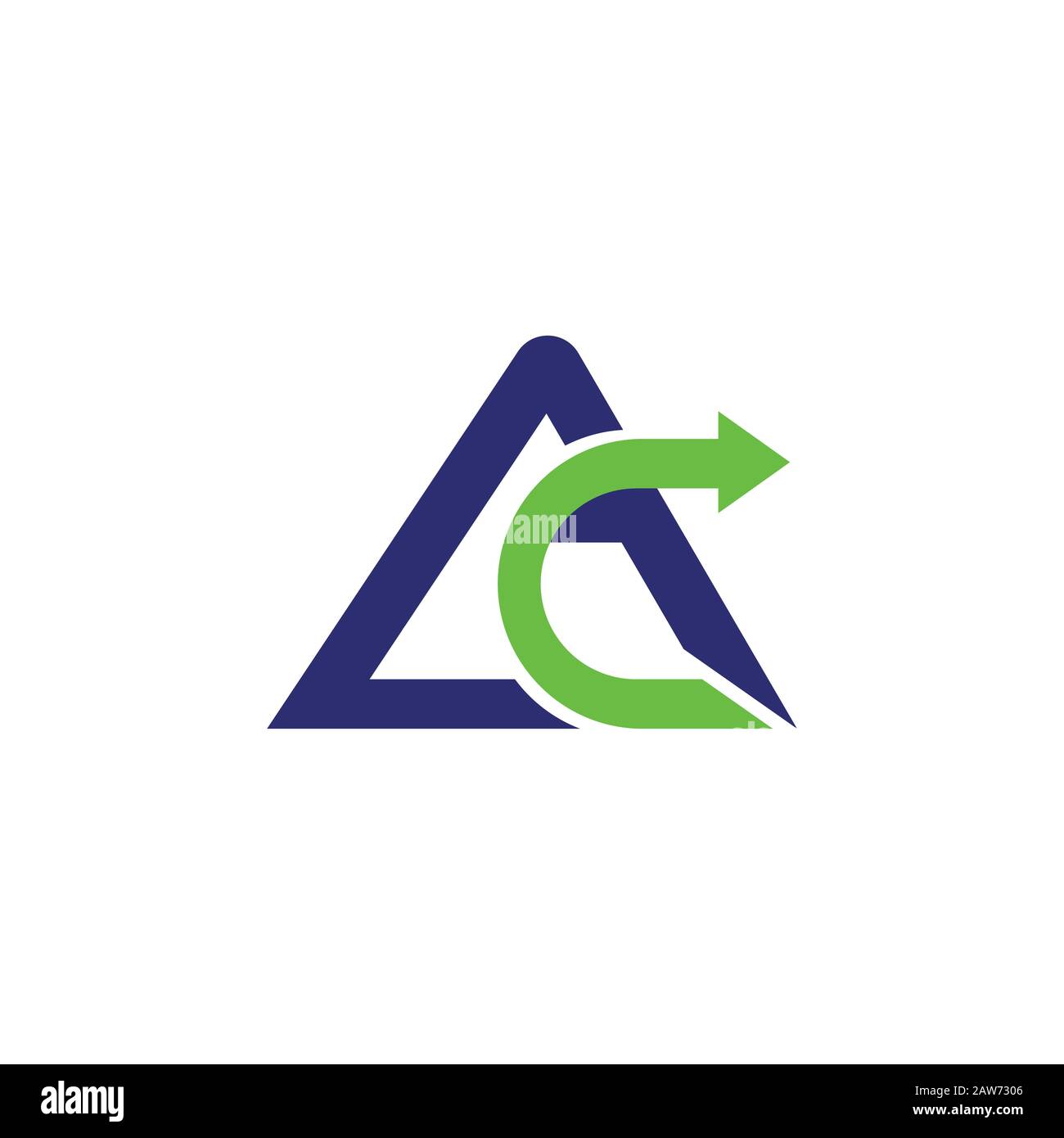 Initial letter ac or ca logo vector design template Stock Vector Image ...