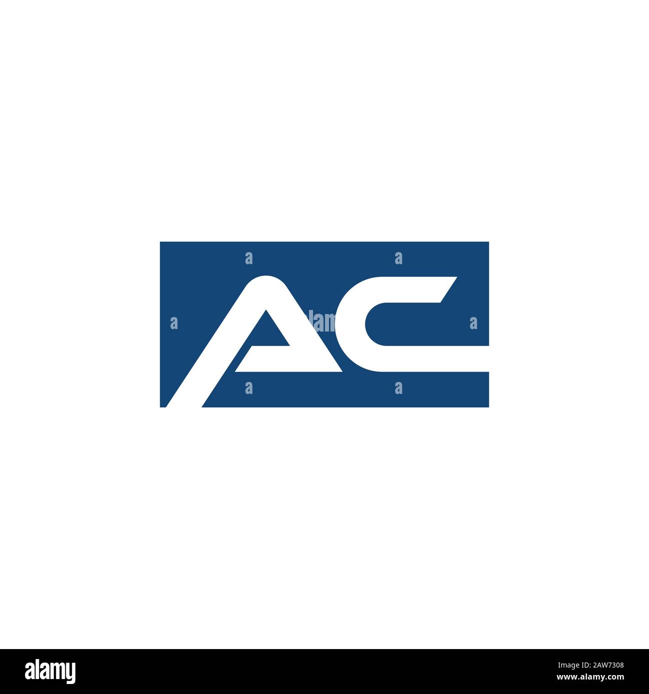 Initial letter ac or ca logo vector design template Stock Vector Image ...