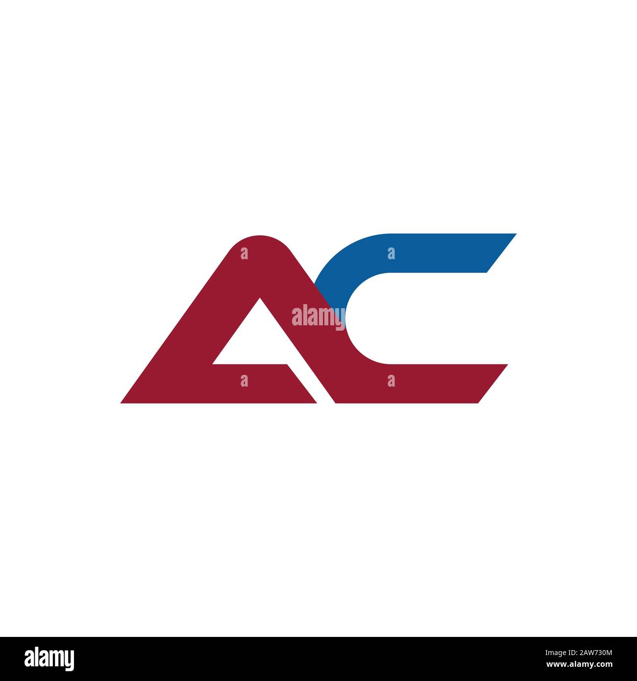 Initial letter ac or ca logo vector design template Stock Vector Image ...