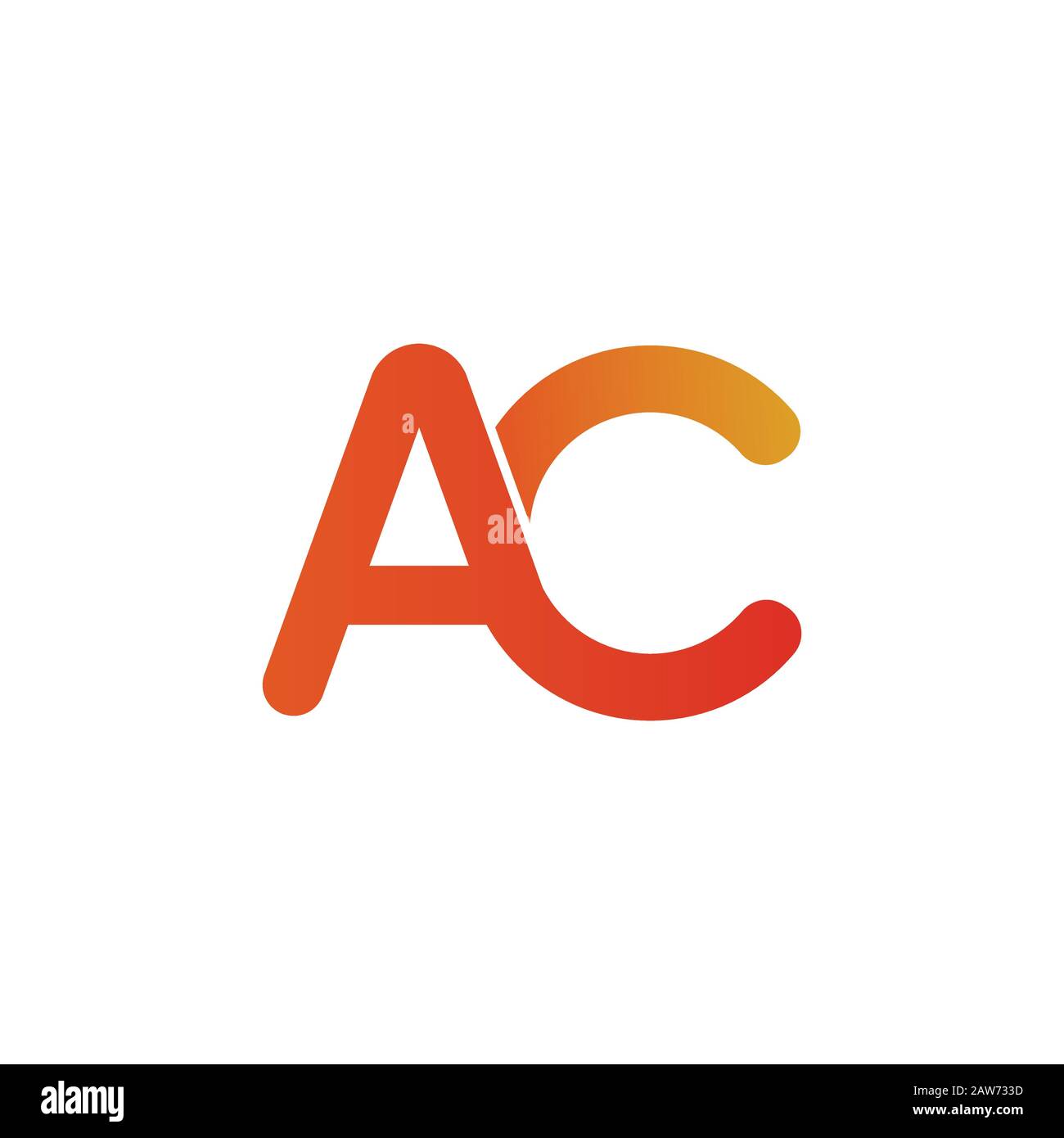 Initial letter ac or ca logo vector design template Stock Vector Image ...