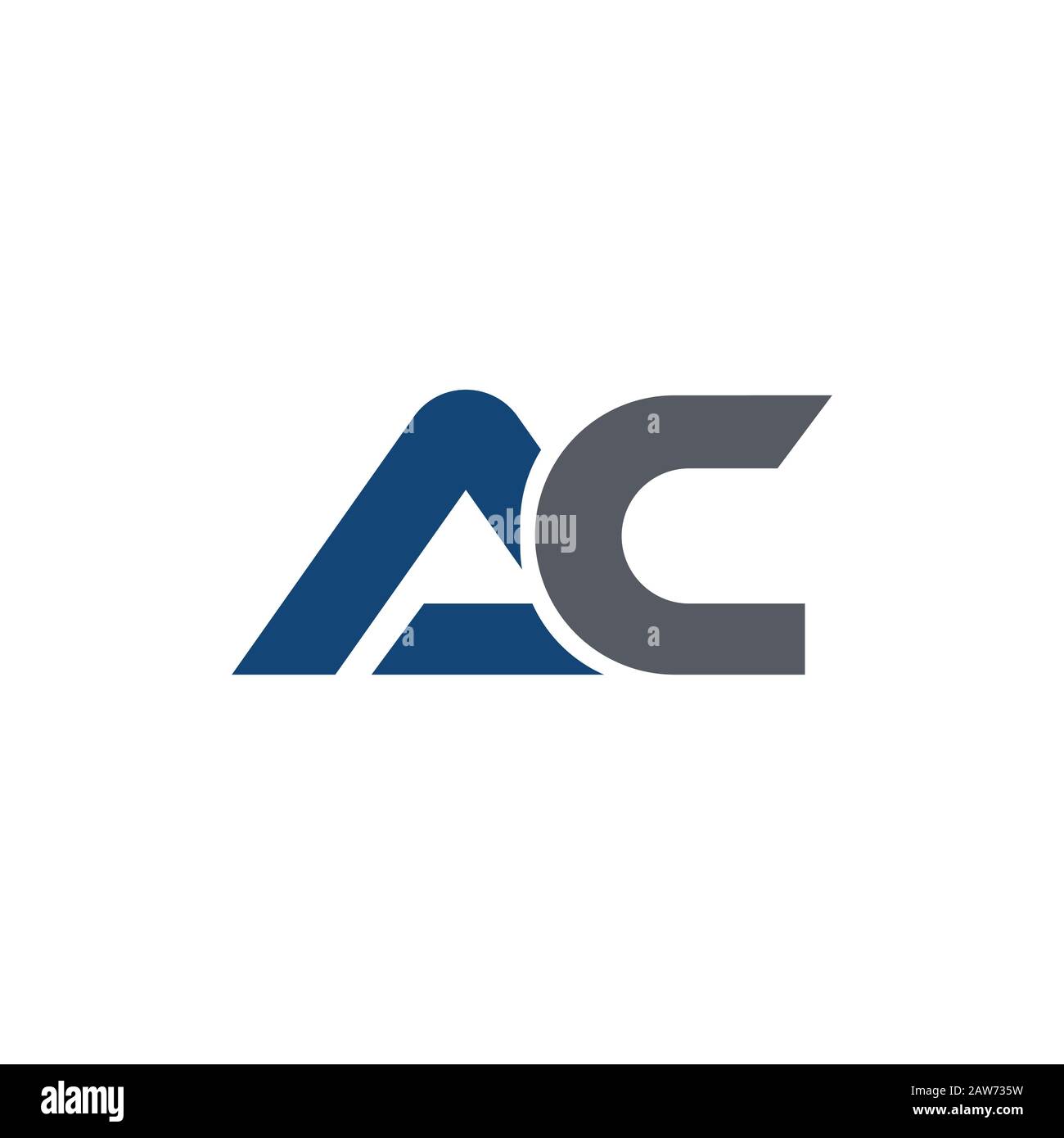 Initial letter ac or ca logo vector design template Stock Vector Image ...