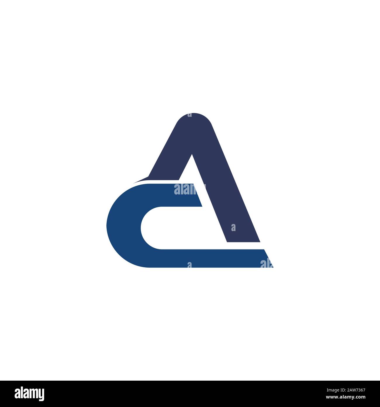 Initial letter ac or ca logo vector design template Stock Vector Image ...