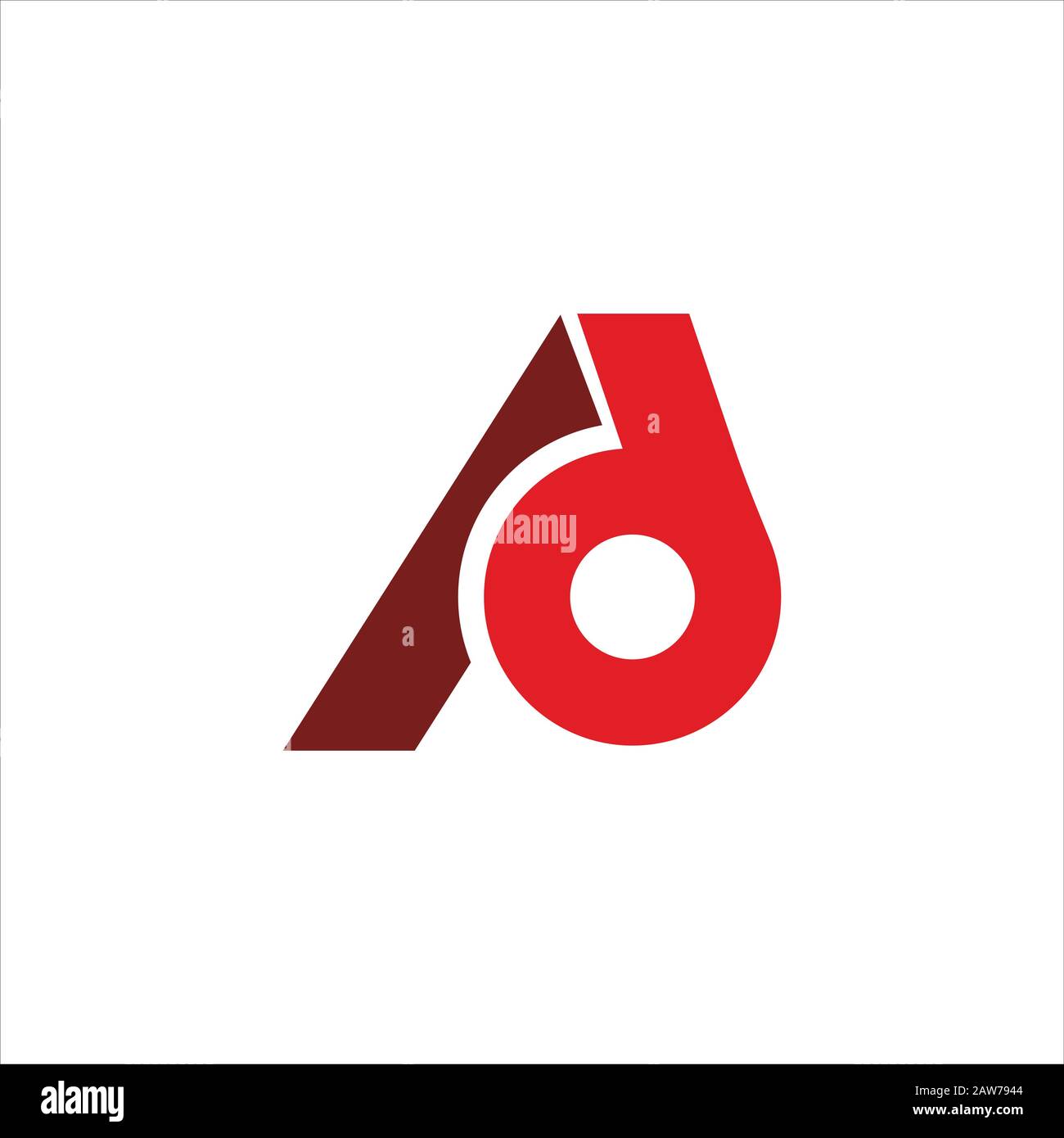 Initial letter ad or da logo design template Stock Vector