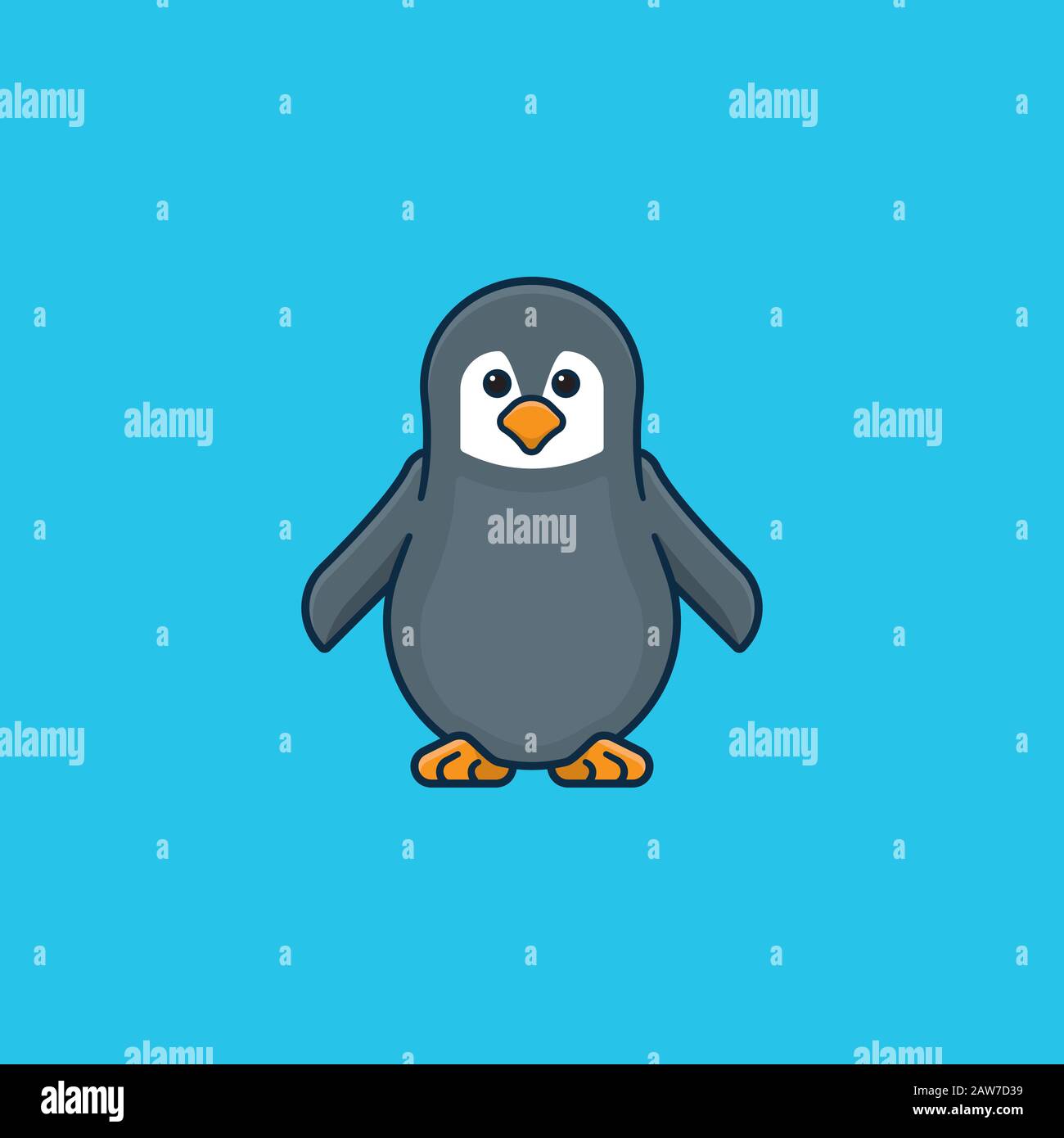 Penguin Vector Illustration Character. Cartoon Funny Cute Animal Isolated.  Antarctica Polar Beak Pole Winter Bird. Funny Outdoors Wild Life South  Character Arctic. Royalty Free SVG, Cliparts, Vectors, and Stock  Illustration. Image 67707511.
