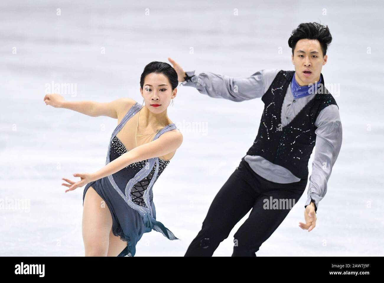 Seoul, South Korea. 7th Feb, 2020. Wanqi Ning & Chao Wang (CHN), February 7, 2020 - Figure Skating : ISU Four Continents Figure Skating Championships 2020, Ice Dance Free Dance at Mok-dong Ice Link in Seoul, South Korea. Credit: MATSUO.K/AFLO SPORT/Alamy Live News Stock Photo