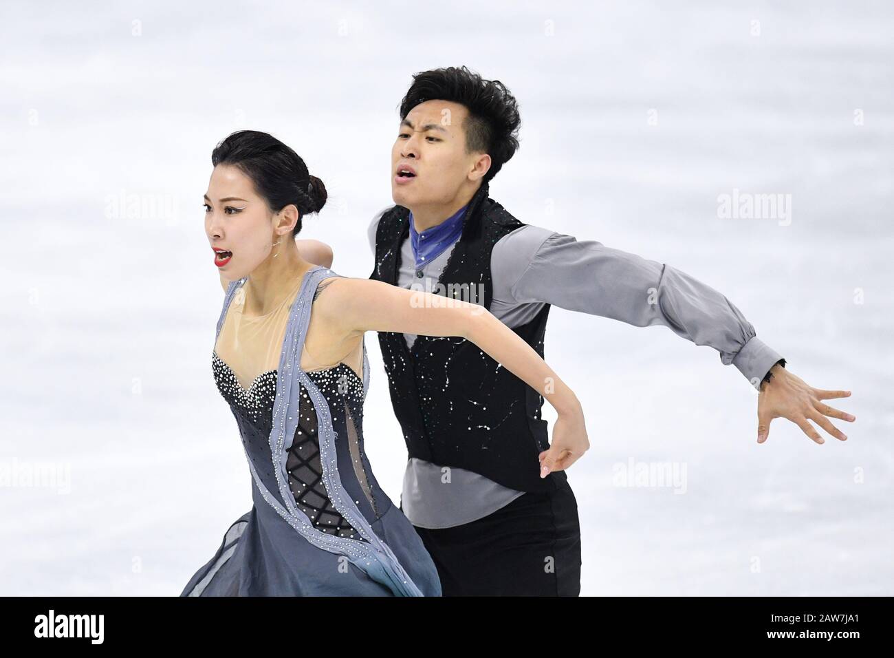 Seoul, South Korea. 7th Feb, 2020. Wanqi Ning & Chao Wang (CHN), February 7, 2020 - Figure Skating : ISU Four Continents Figure Skating Championships 2020, Ice Dance Free Dance at Mok-dong Ice Link in Seoul, South Korea. Credit: MATSUO.K/AFLO SPORT/Alamy Live News Stock Photo
