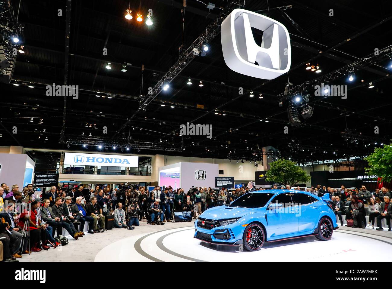 Chicago Usa 6th Feb 2020 Gary Robinson Senior Manager Of Product Development At Honda Of America Talks About The Updated 2020 Honda Civic Type R Sedan At The 2020 Chicago Auto Show