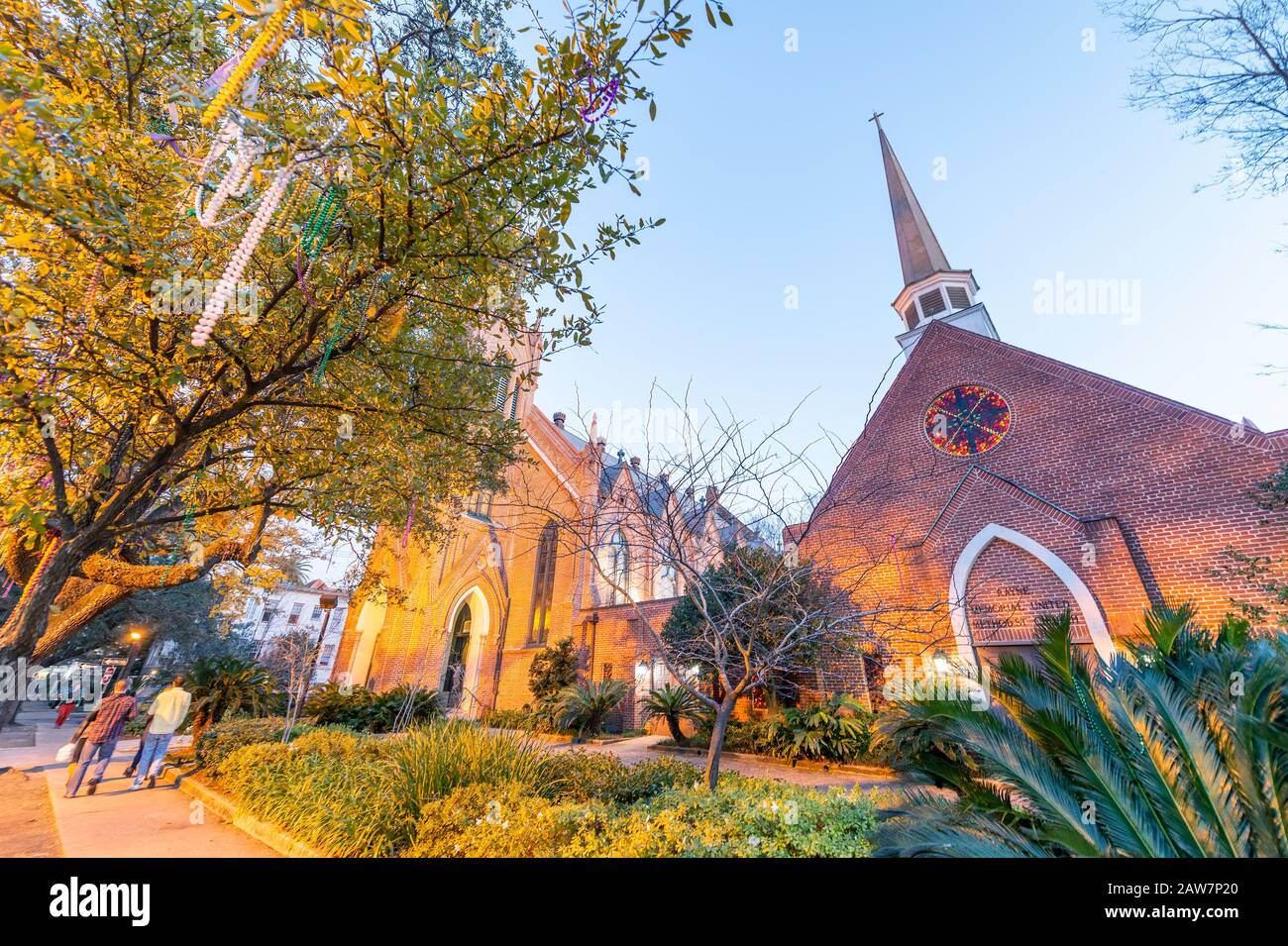 Historical southern style church along Saint Charles Avenue in New ...