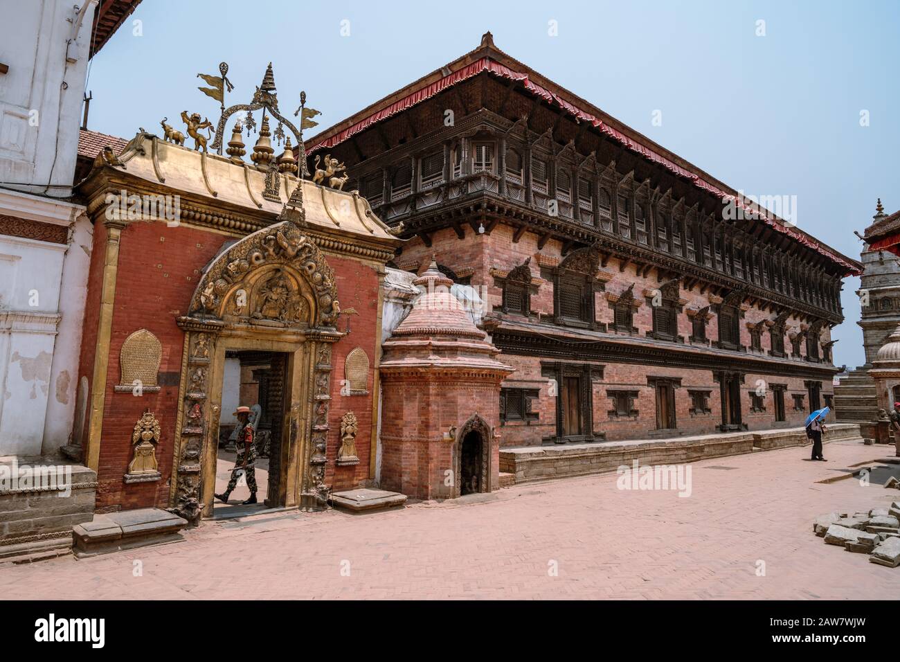 Durbar Square in Bhaktapur, Kathmandu valley, Nepal Stock Photo