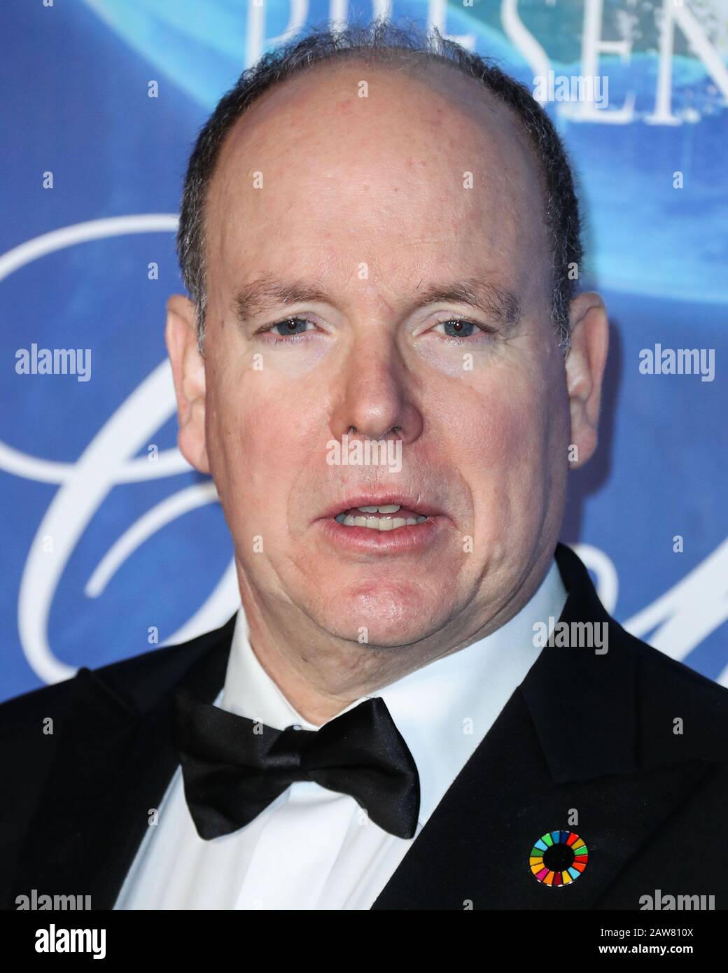 Beverly Hills, United States. 06th Feb, 2020. BEVERLY HILLS, LOS ANGELES, CALIFORNIA, USA - FEBRUARY 06: Prince Albert II arrives at the 2020 Hollywood For The Global Ocean Gala Honoring HSH Prince Albert II Of Monaco held at the Palazzo di Amore on February 6, 2020 in Beverly Hills, Los Angeles, California, United States. (Photo by Xavier Collin/Image Press Agency) Credit: Image Press Agency/Alamy Live News Stock Photo