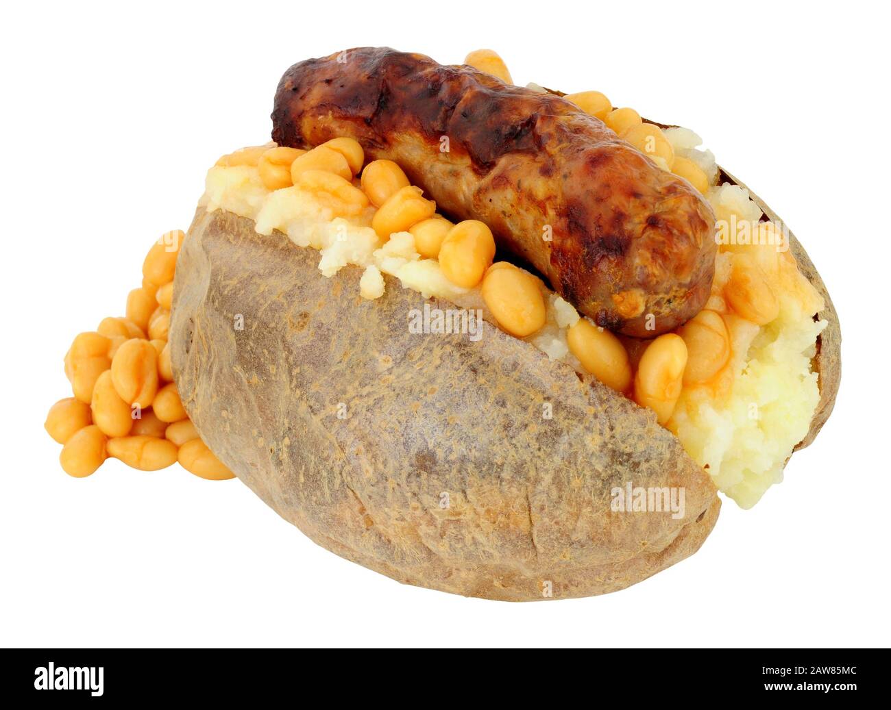 Jacket potato and beans Cut Out Stock Images & Pictures Alamy