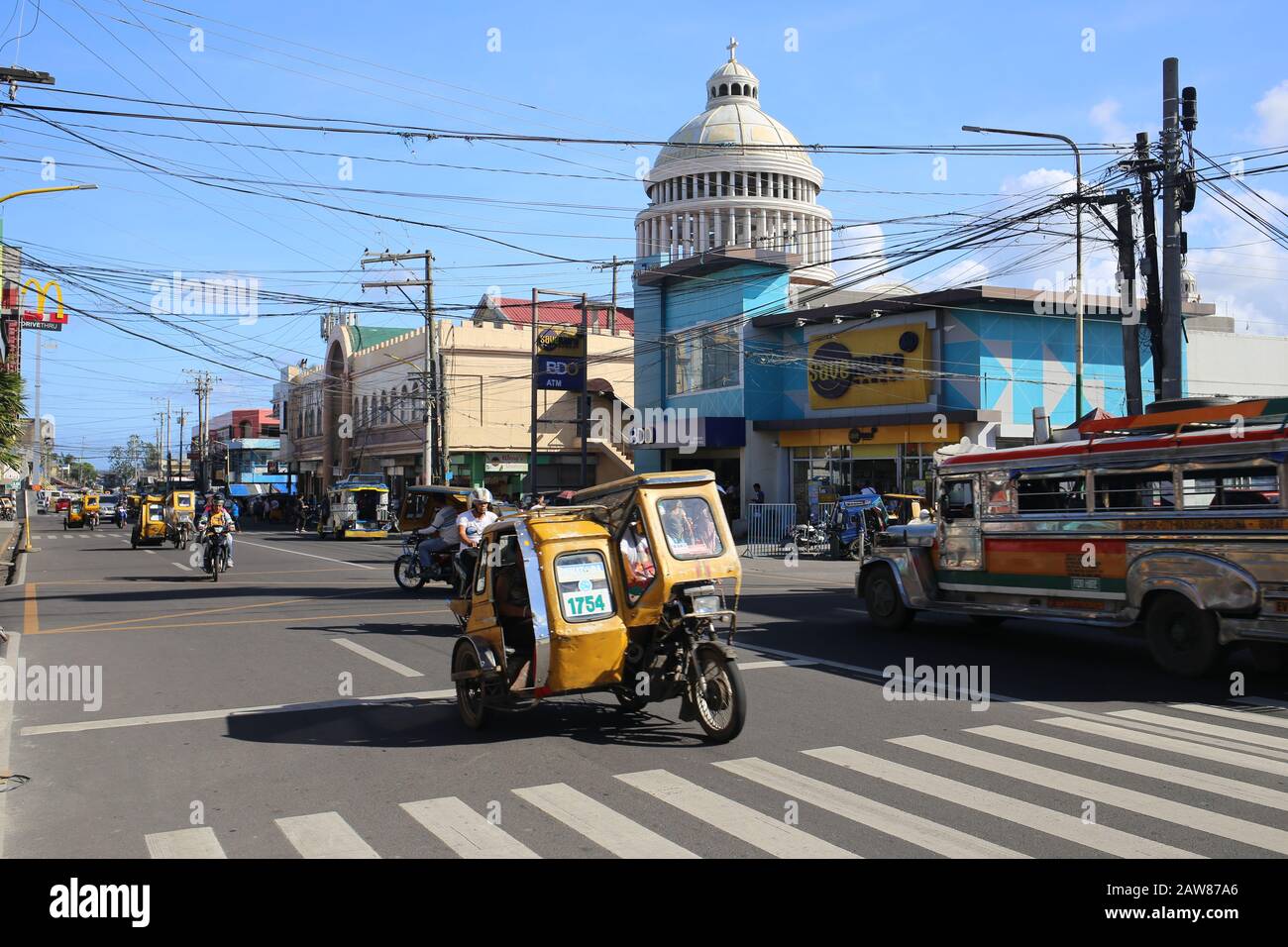 A street in Sorsogon, Philippines Stock Photo