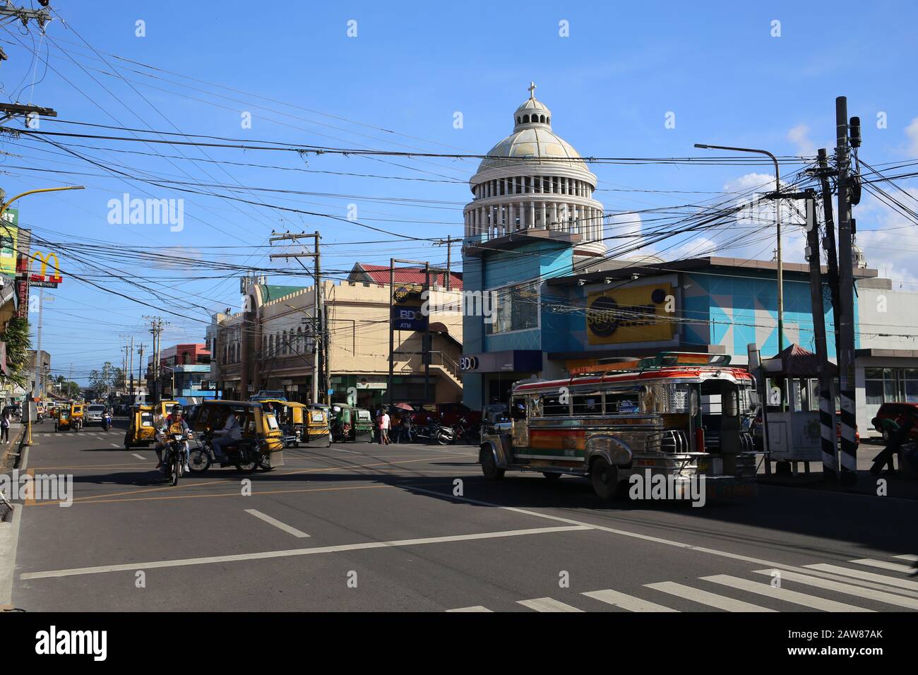 A street in Sorsogon, Philippines Stock Photo