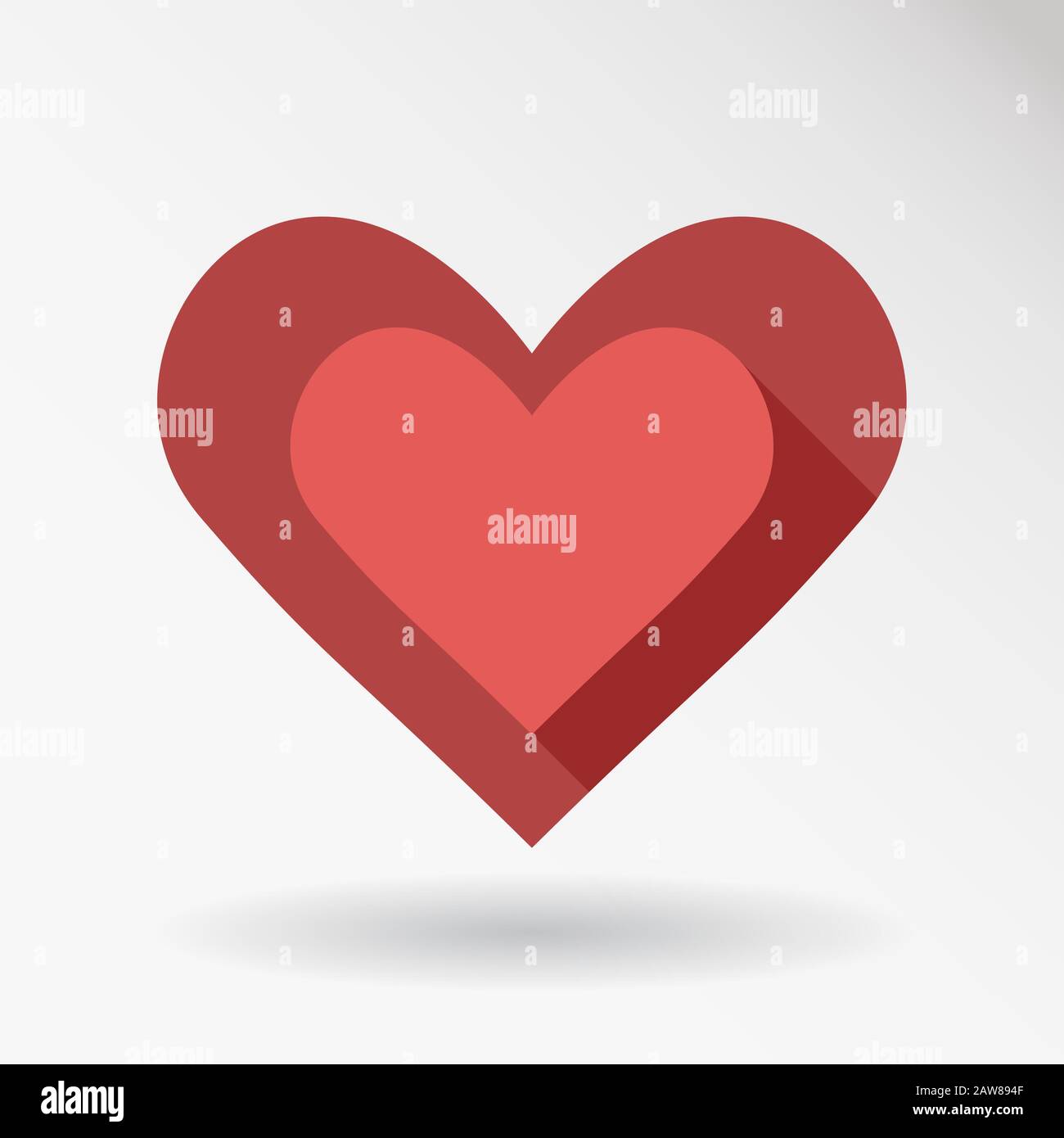 Heart Icon Vector. Love symbol. Valentine's Day sign, emblem isolated ...