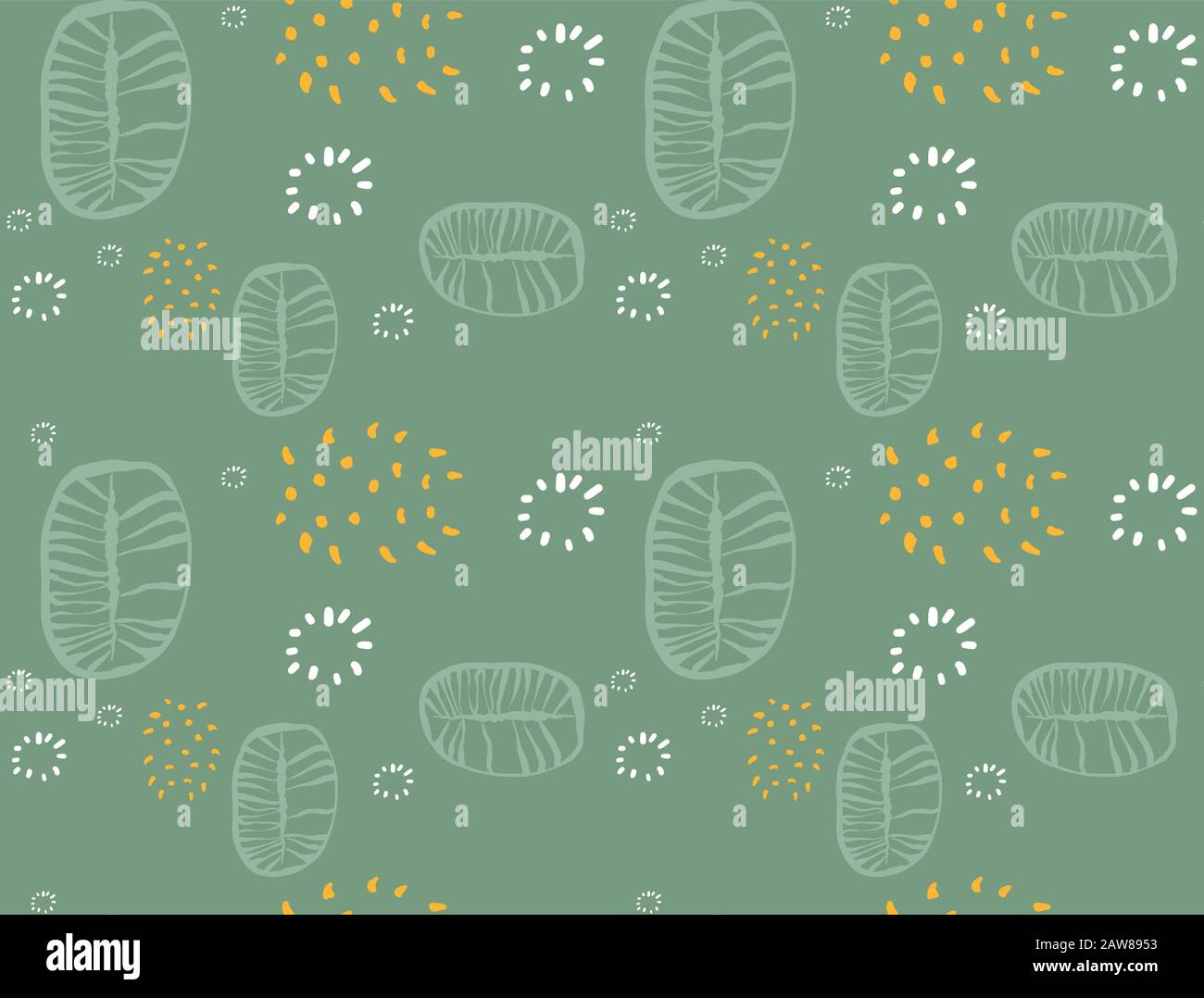 Seamless abstract fruit and vegetables vegetarian food pattern, Stock Vector