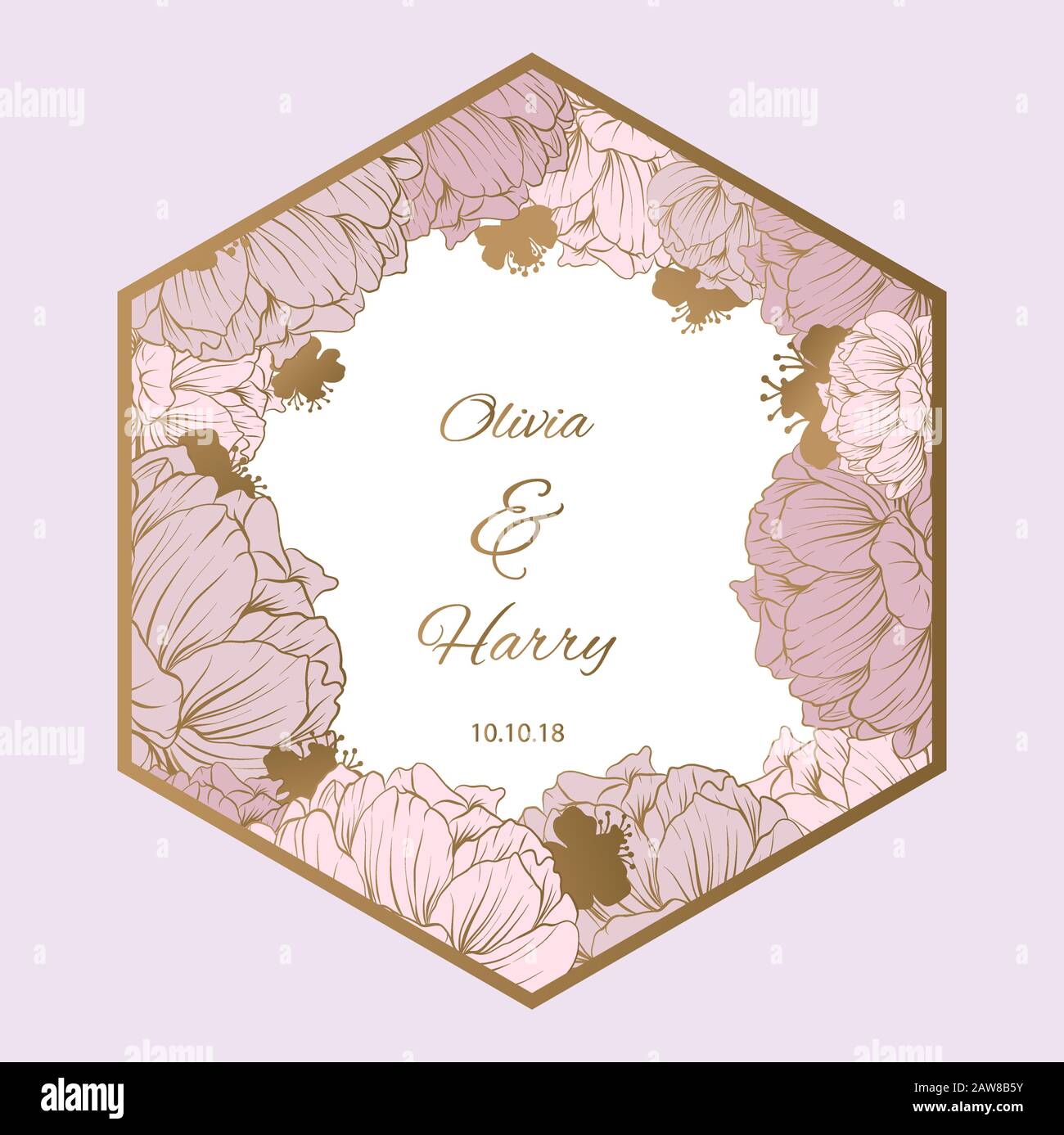 Trendy Flower Vector Design. Stock Vector