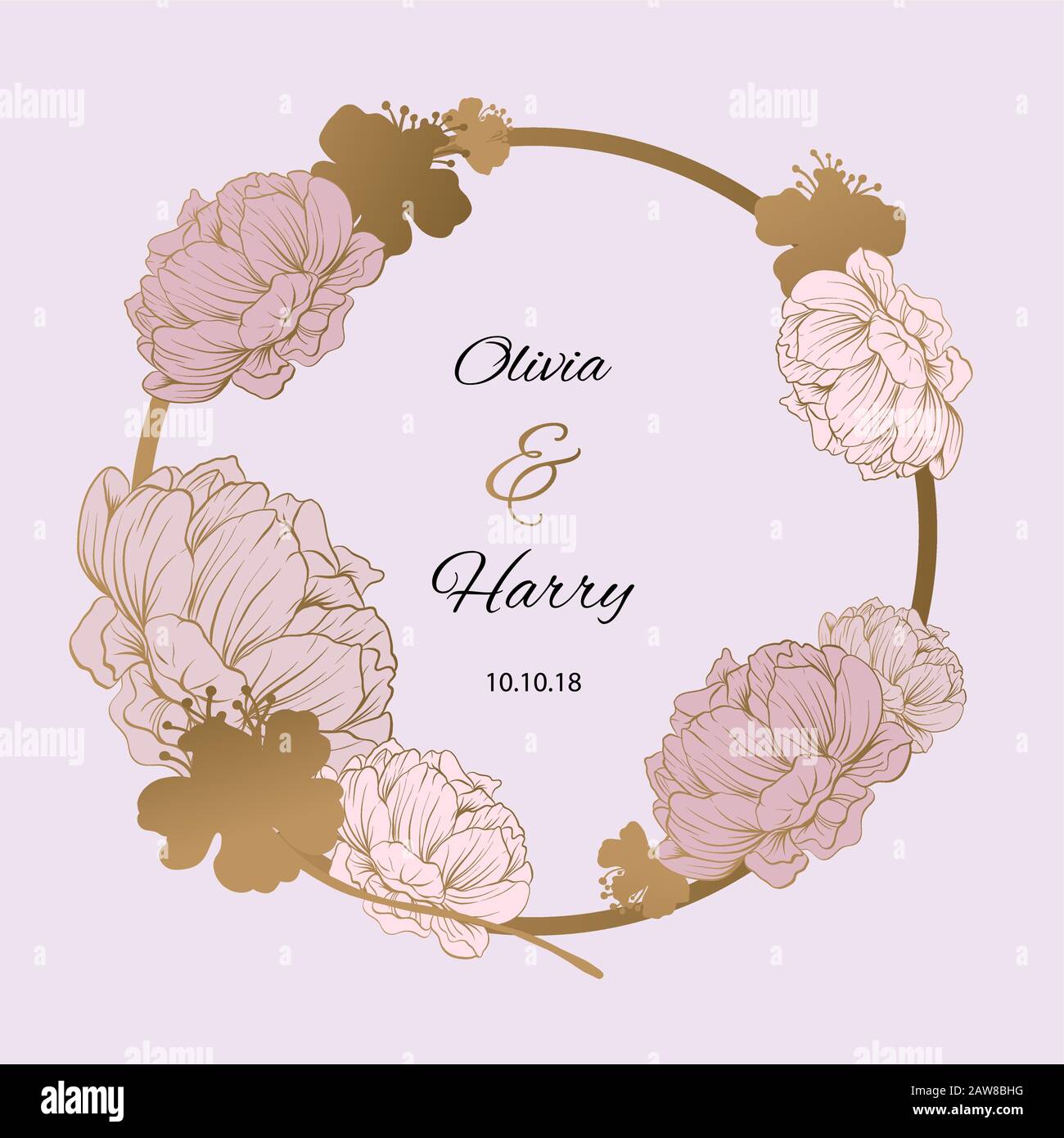 Trendy Flower Vector Design. Stock Vector