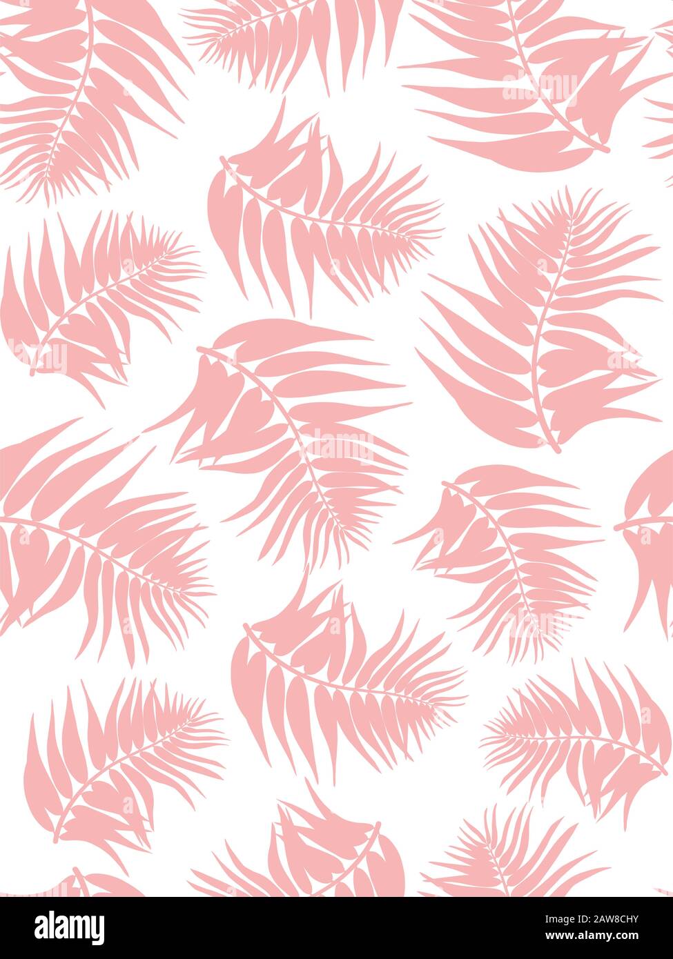 Tropical palm leaves, jungle leaf seamless vector floral pattern ...