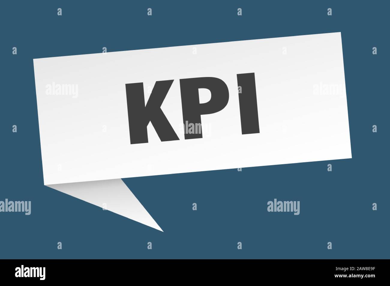 kpi speech bubble. kpi ribbon sign. kpi banner Stock Vector Image & Art ...