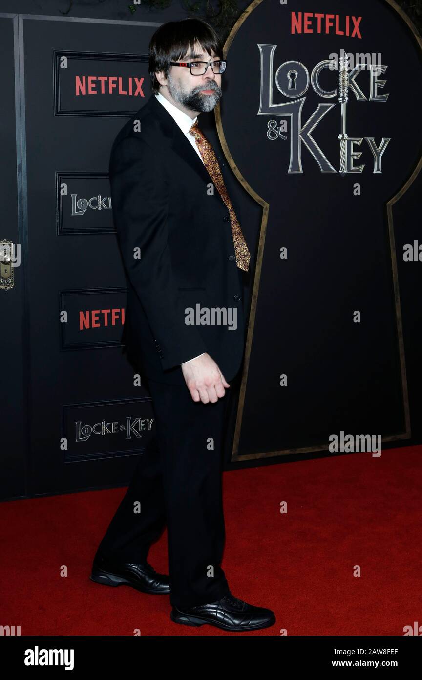 Los Angeles, USA. 05th Feb, 2020. Joe Hill at the premiere of the Netfilx TV series 'Locke & Key' at the Egyptian Theater. Los Angeles, February 5, 2020 | usage worldwide Credit: dpa/Alamy Live News Stock Photo