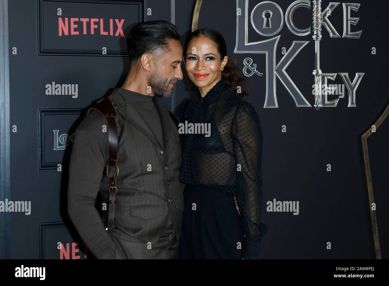 Kamar de los Reyes and Sherri Saum at the premiere of the Netfilx TV