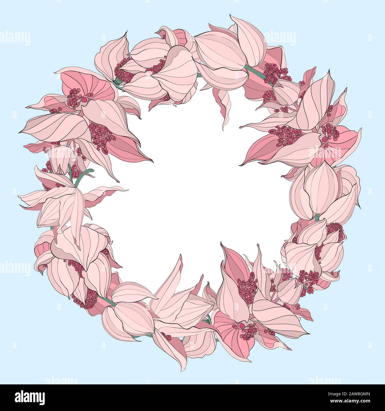 Floral pattern, can use be for shawl, decor, fabric. Stock Vector