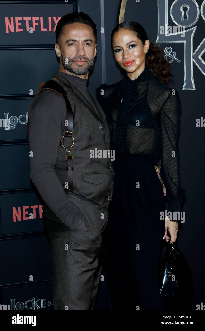 Kamar de los Reyes and Sherri Saum at the premiere of the Netfilx TV