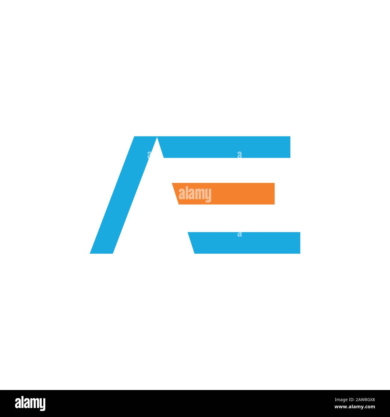 Initial letter ae or ea logo design template Stock Vector Image & Art ...