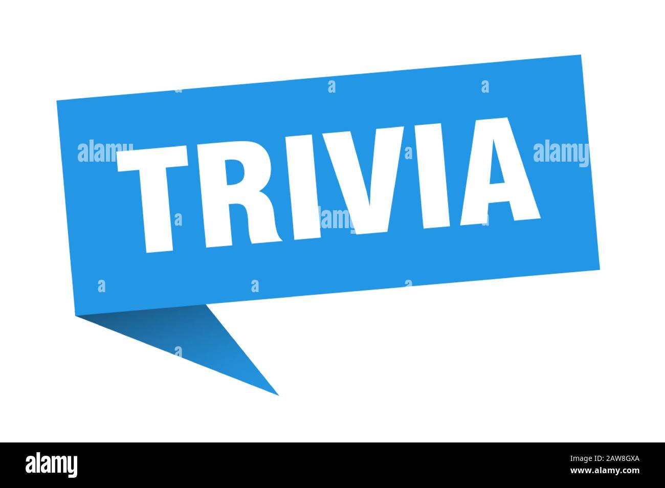trivia speech bubble. trivia ribbon sign. trivia banner Stock Vector ...