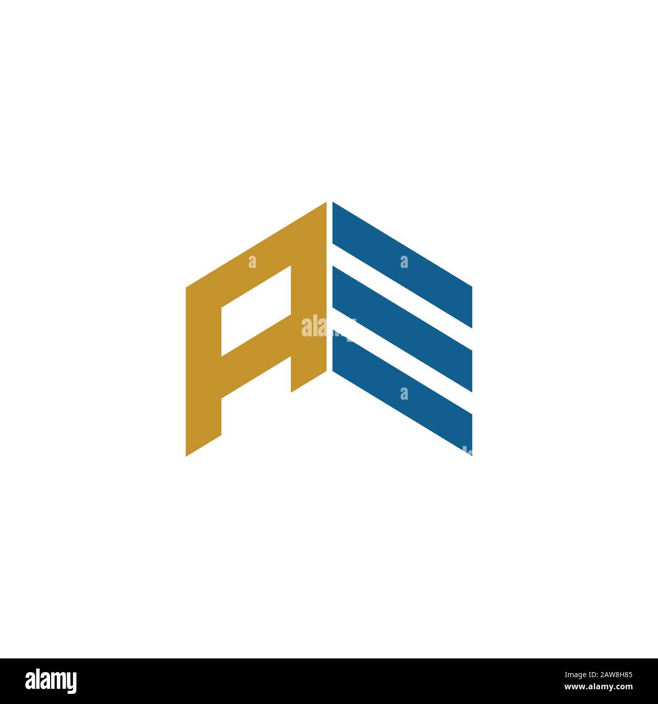 initial letter ae or ea logo vector design Stock Vector