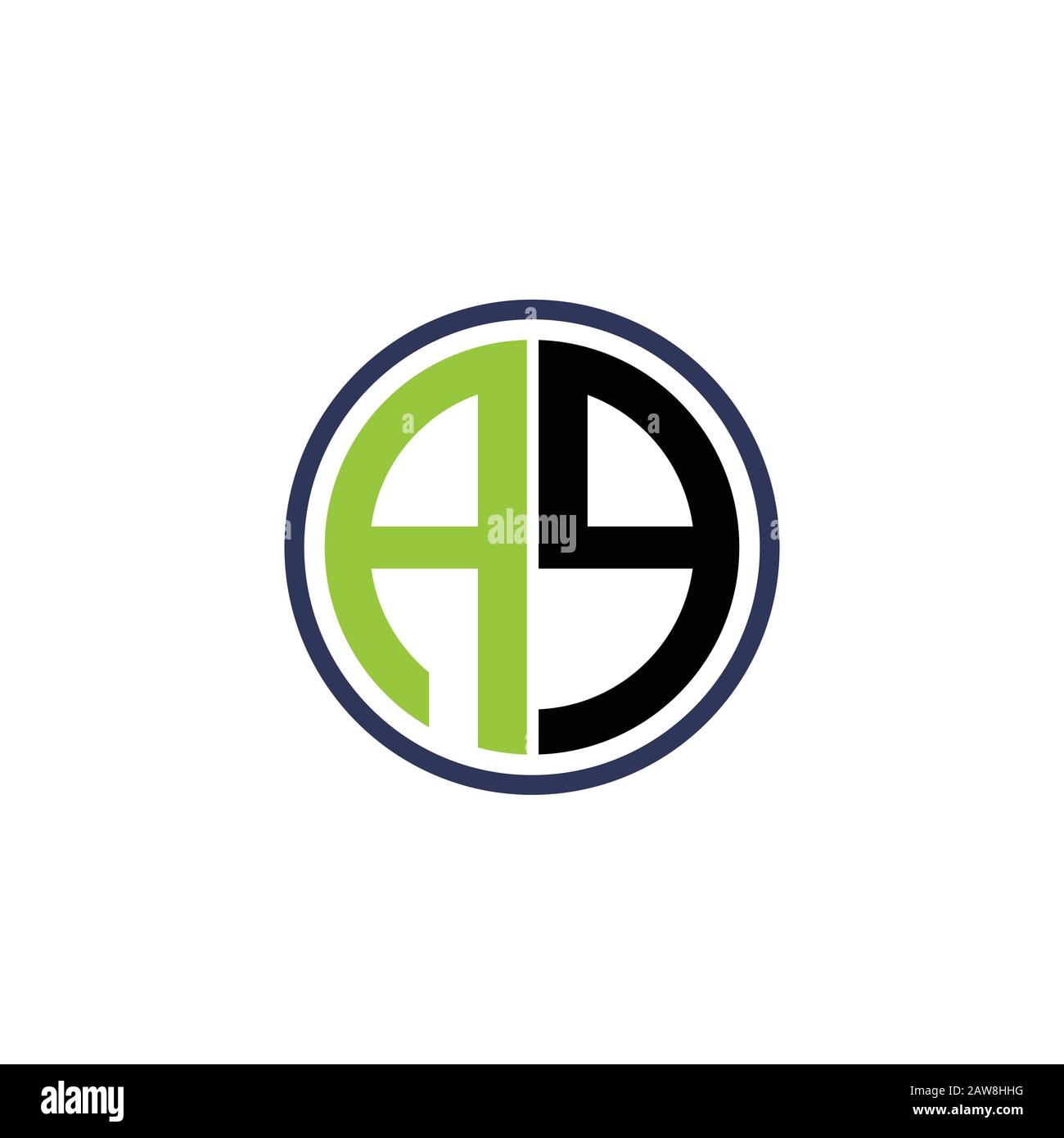 initial letter ae or ea logo vector design Stock Vector