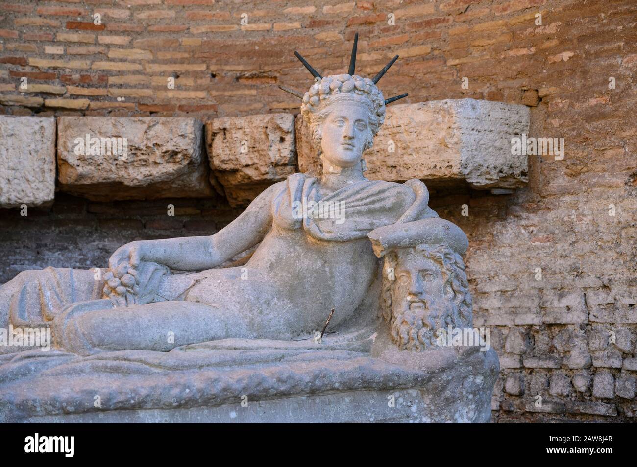 Rome. Italy. Ostia Antica. Campus of the Magna Mater, Santuario di