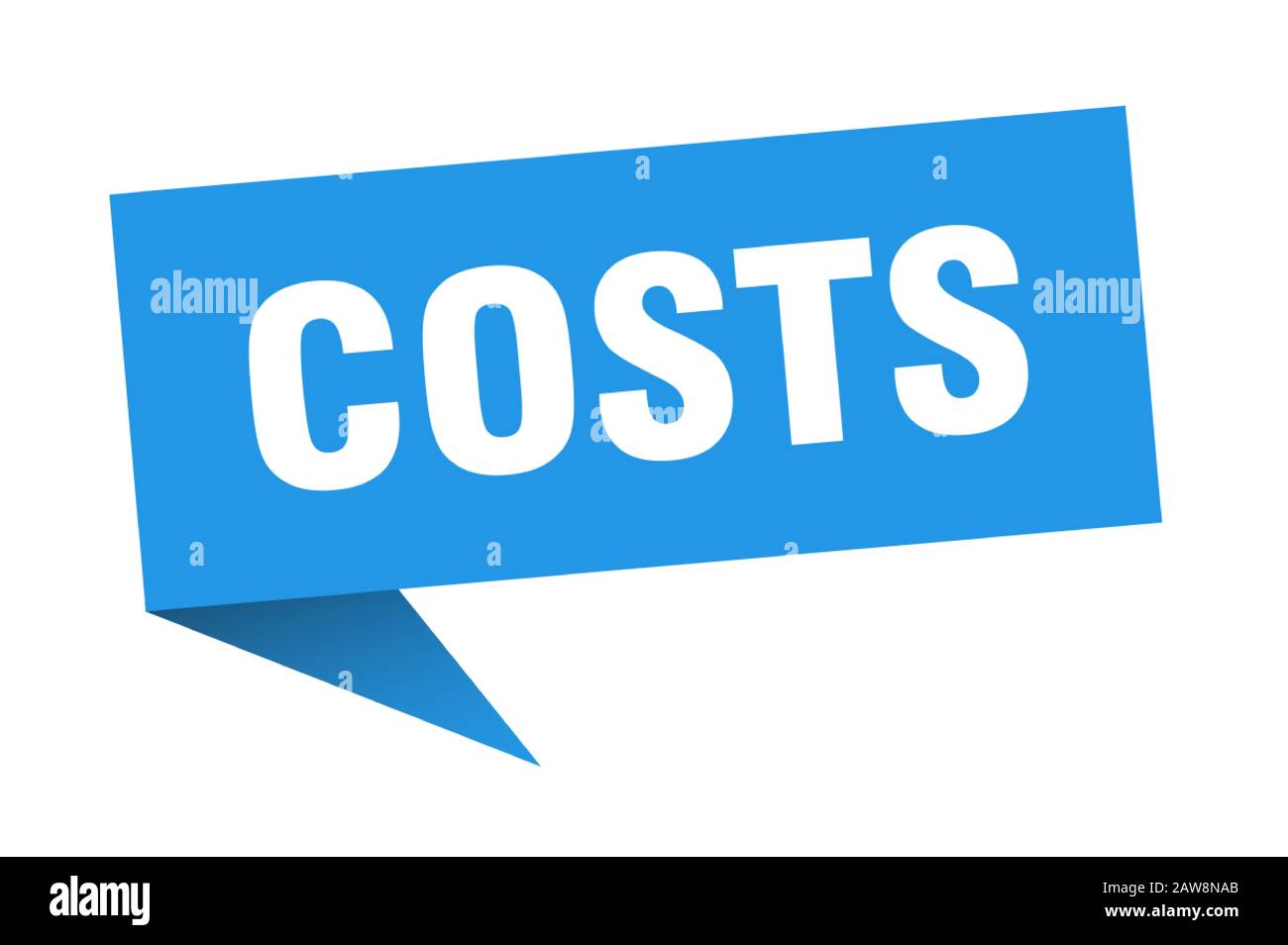 costs speech bubble. costs ribbon sign. costs banner Stock Vector Image