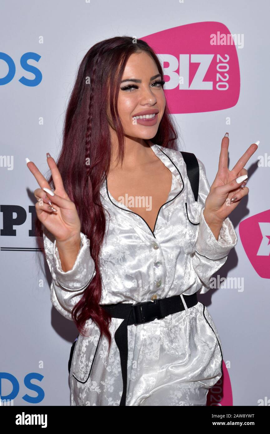 LOS ANGELES, CA, - 01 16:  Model Sabina Rouge arrives for the 'XBIZ Winter Wonderland Pre-Awards Show 2020' on January 15, 2020 at the Andaz Hotel in Stock Photo