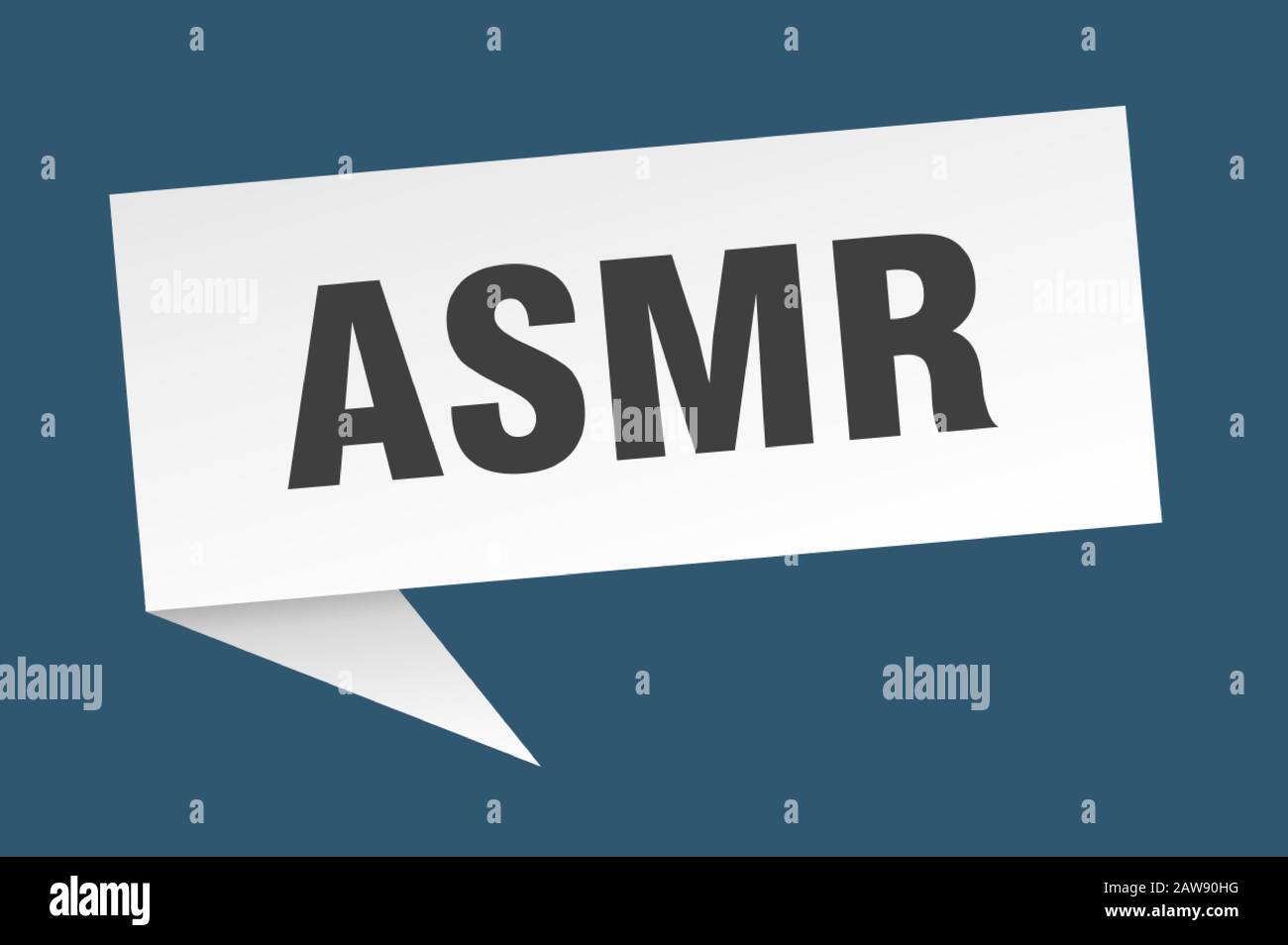 asmr speech bubble. asmr ribbon sign. asmr banner Stock Vector Image ...