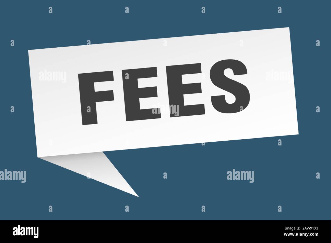 Fee Update Sign Fees square isolated sign hi-res stock photography and images - Alamy