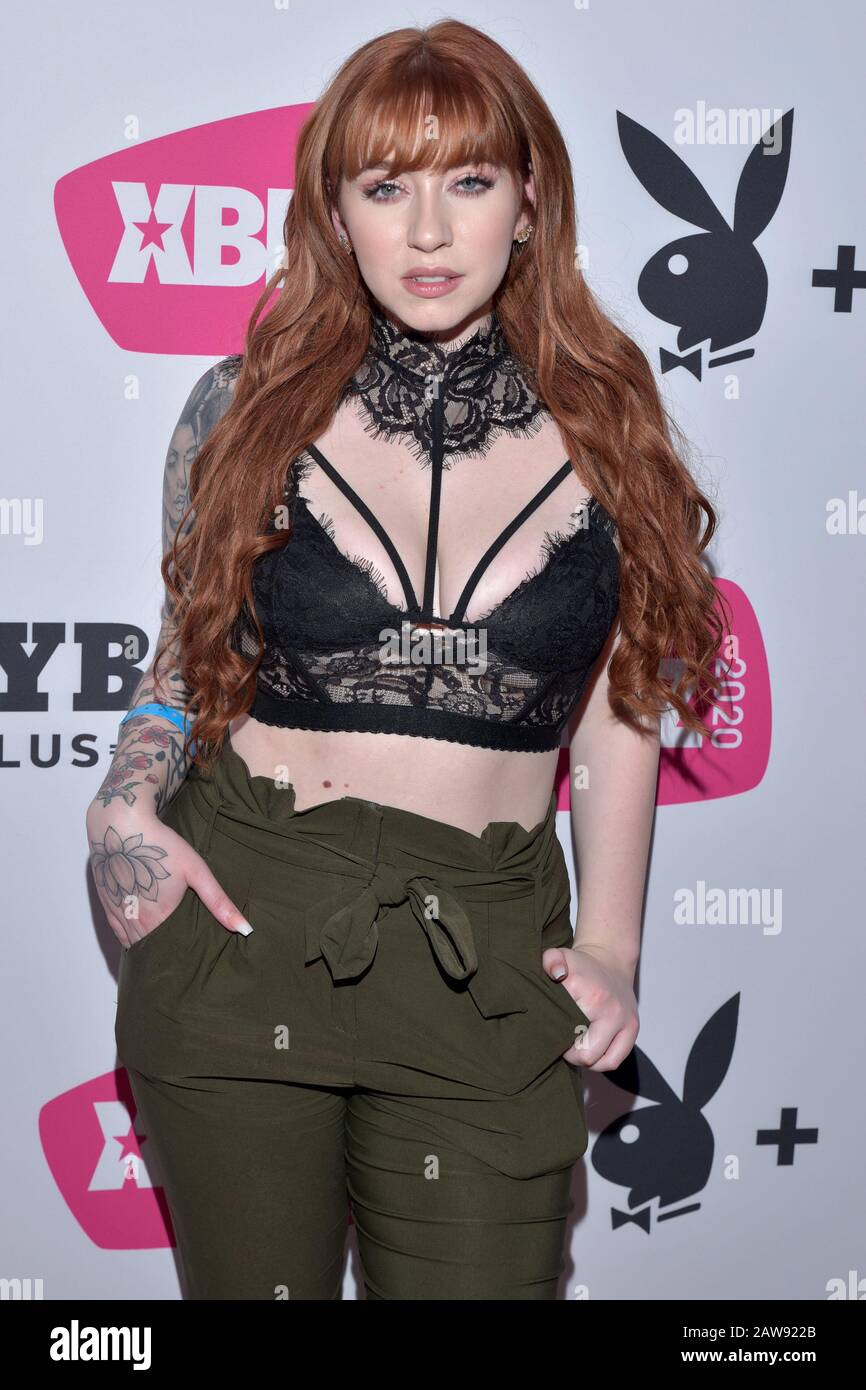 LOS ANGELES, CA, - 01 16:  Model  arrives for the 'XBIZ Winter Wonderland Pre-Awards Show 2020' on January 15, 2020 at the Andaz Hotel in West Hollywo Stock Photo
