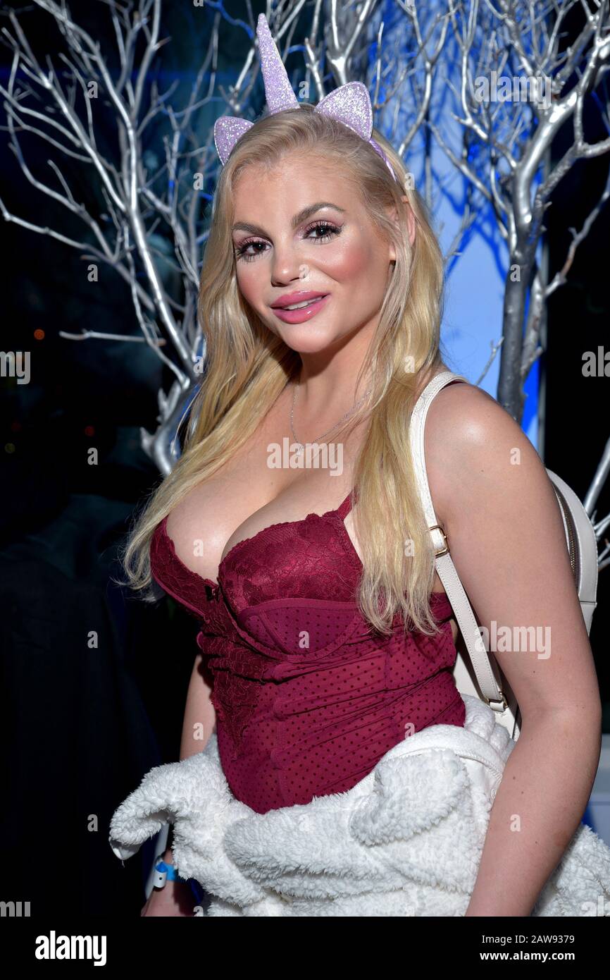 LOS ANGELES, CA, - 01 16:  Model Katy Jane arrives for the 'XBIZ Winter Wonderland Pre-Awards Show 2020' on January 15, 2020 at the Andaz Hotel in Wes Stock Photo
