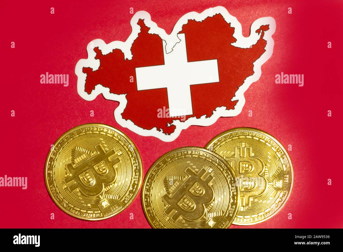 Crypto currency concept - A Bitcoin with Swiss franc currency, Switzerland  Stock Photo - Alamy