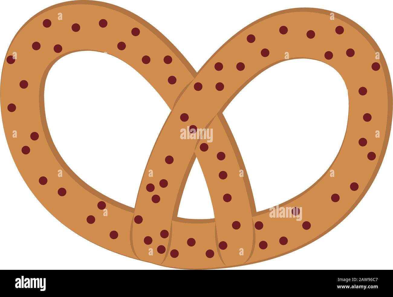 Isolated pretzel bread vector design Stock Vector Image & Art - Alamy