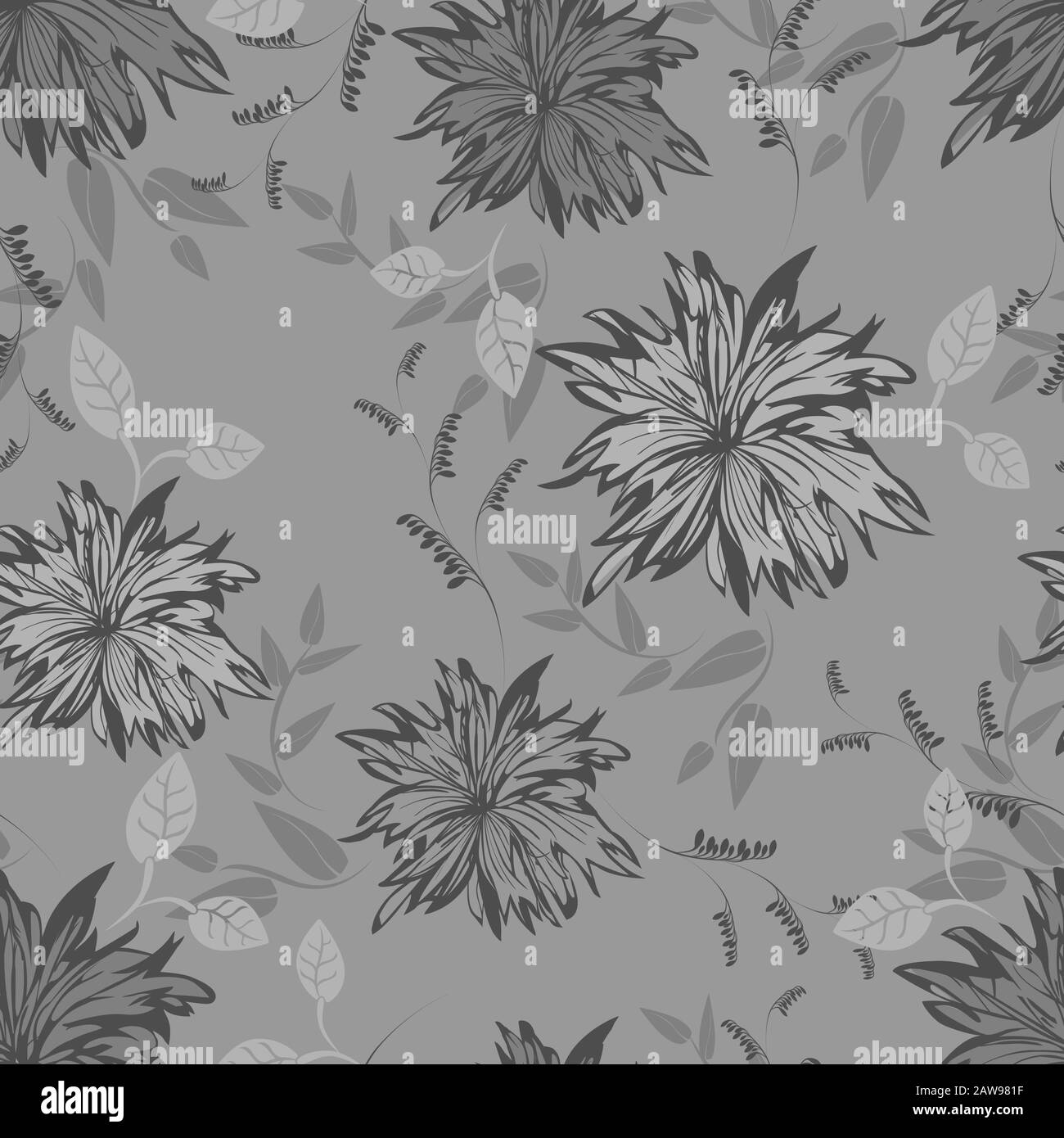 Little flower vector vectors Black and White Stock Photos & Images - Alamy