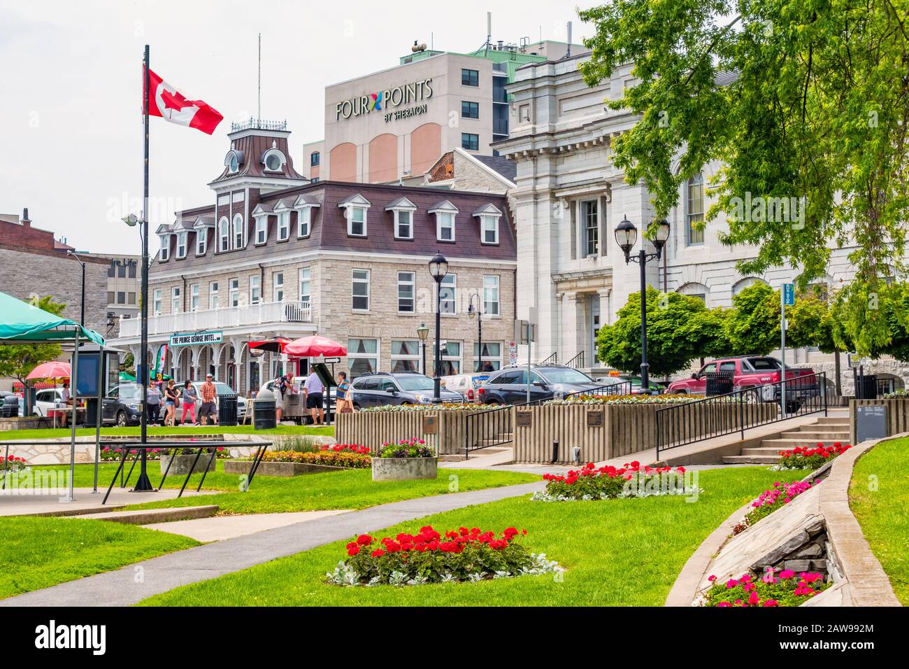 Confederation Park in downtown Kingston Ontario Canada Stock Photo
